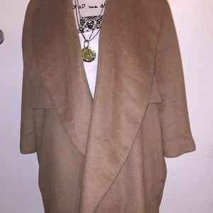 Camel swing trench coat